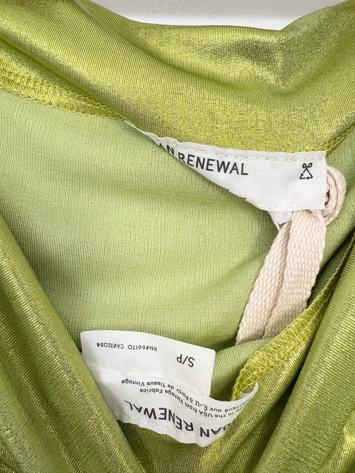 Urban Renewal shimmer ruched top small