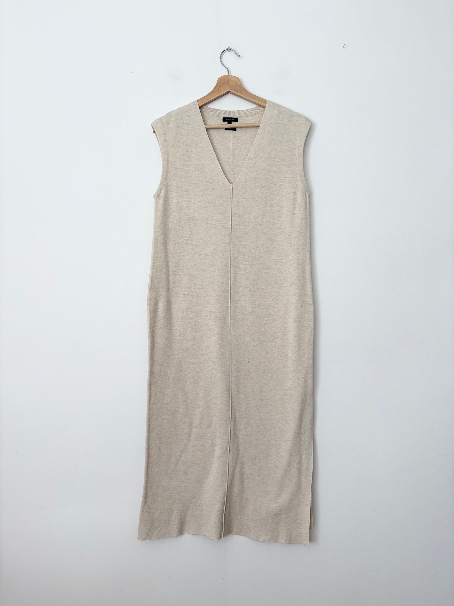 Massimo Dutti sleeveless knit midi dress Medium
