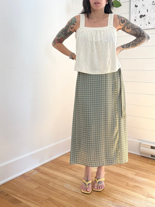 Max Studio printed wrap skirt Small