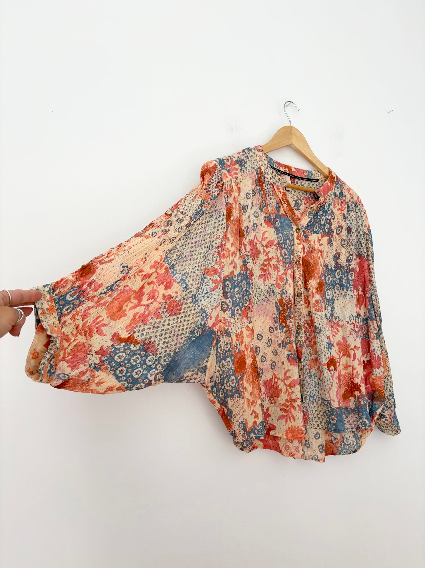 Anthropologie Pilcro printed blouse Medium