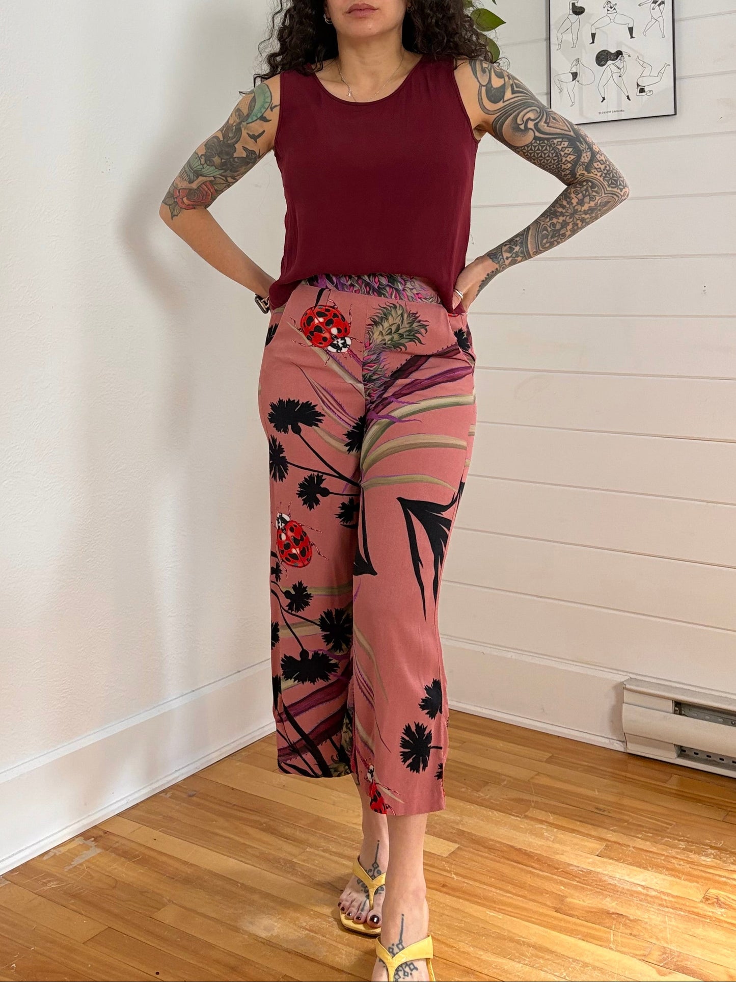 Culotte large tropicale Desigual petite