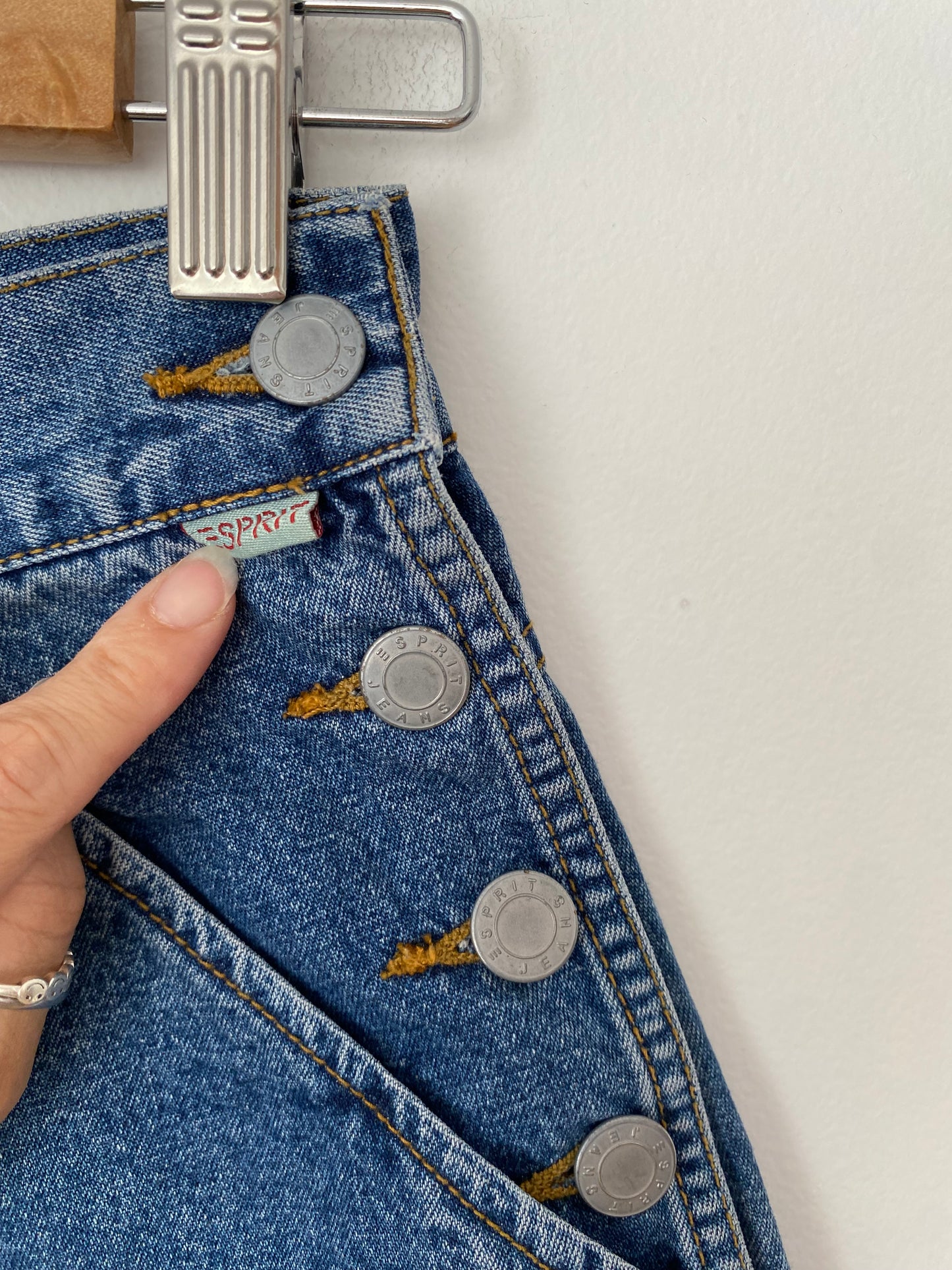 Vintage Esprit button denim shorts W26