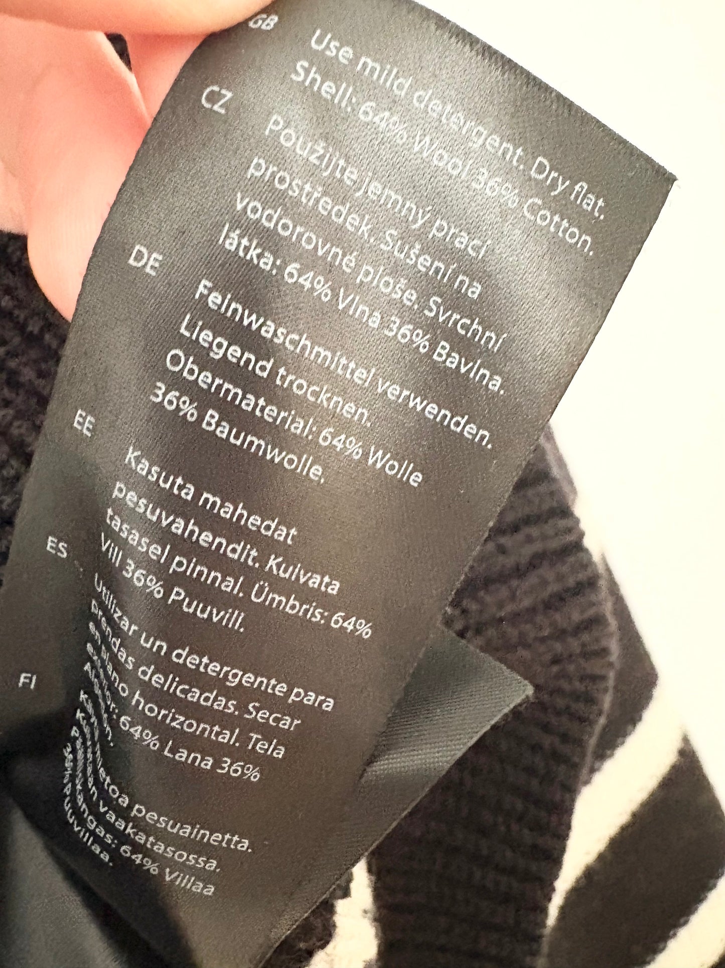 COS wool blend stripe sweater XS/S