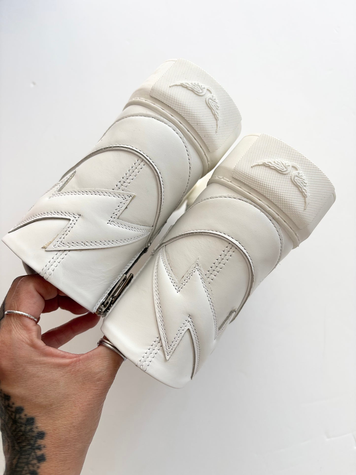 Zadig & Voltaire baskets chunky lisses veau flash US6