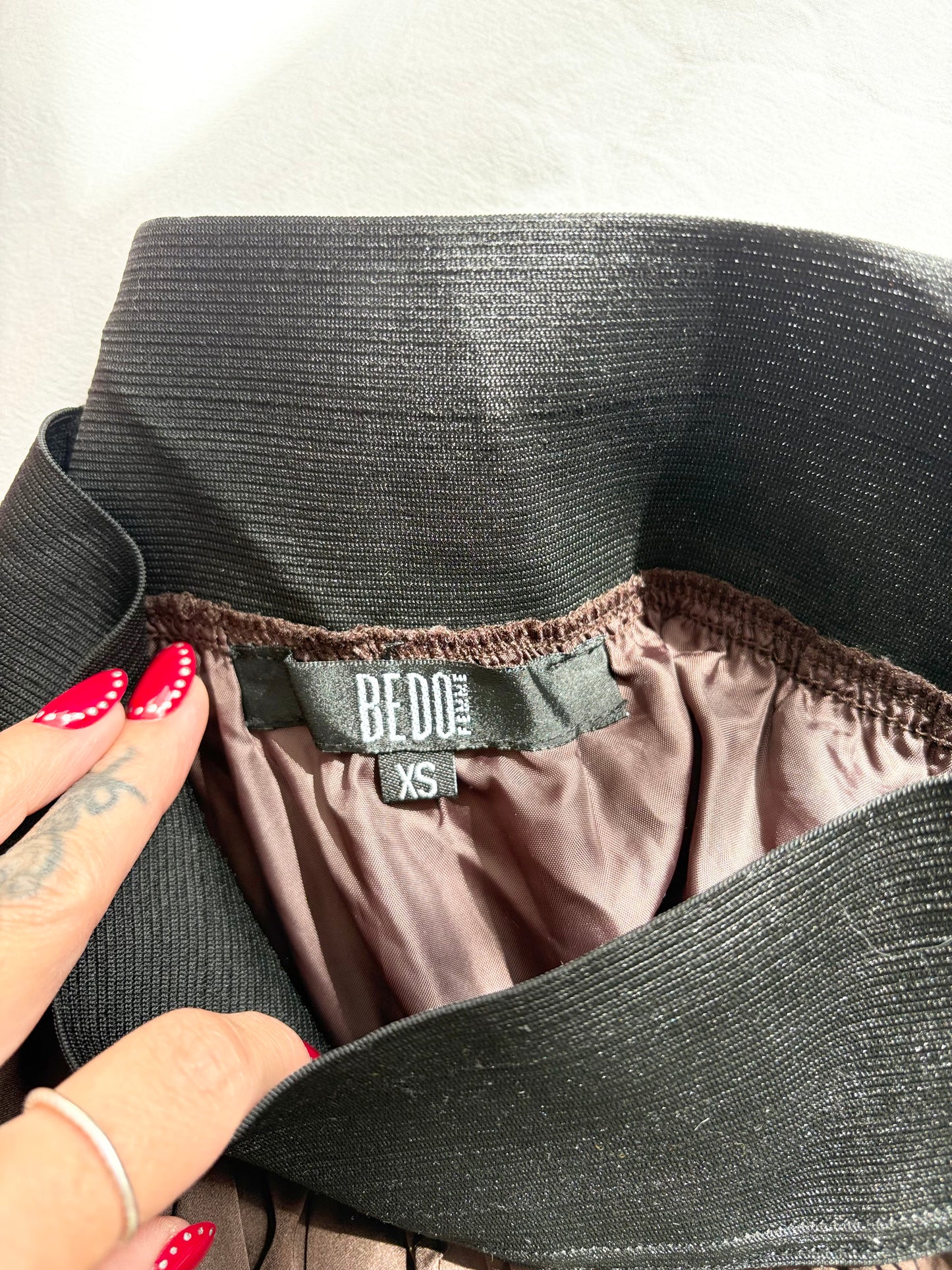 Vintage bedo satin bubble mini skirt XS/S