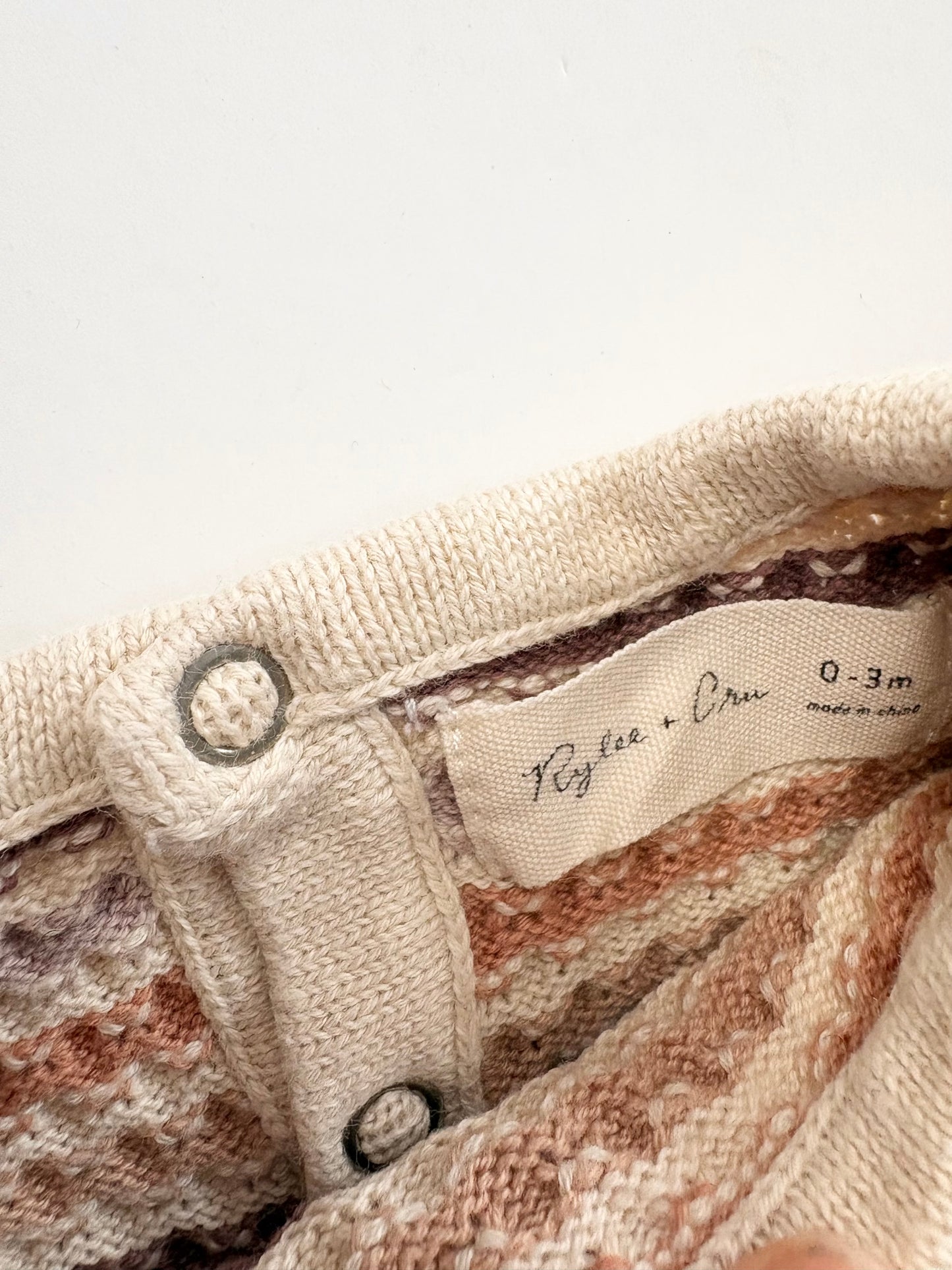 Rylee + Cru knit romper 0-3months