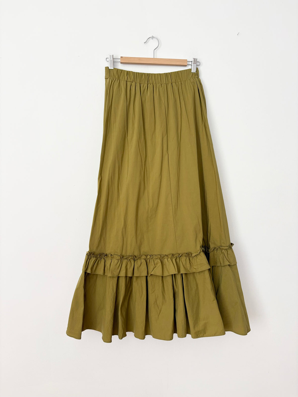Maeve constance ruffled maxi skirt S/M