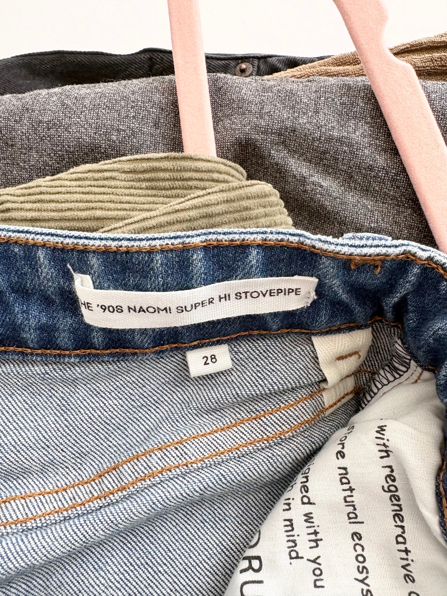 Denim Forum 90s Naomi super Hi Stovepipe W28