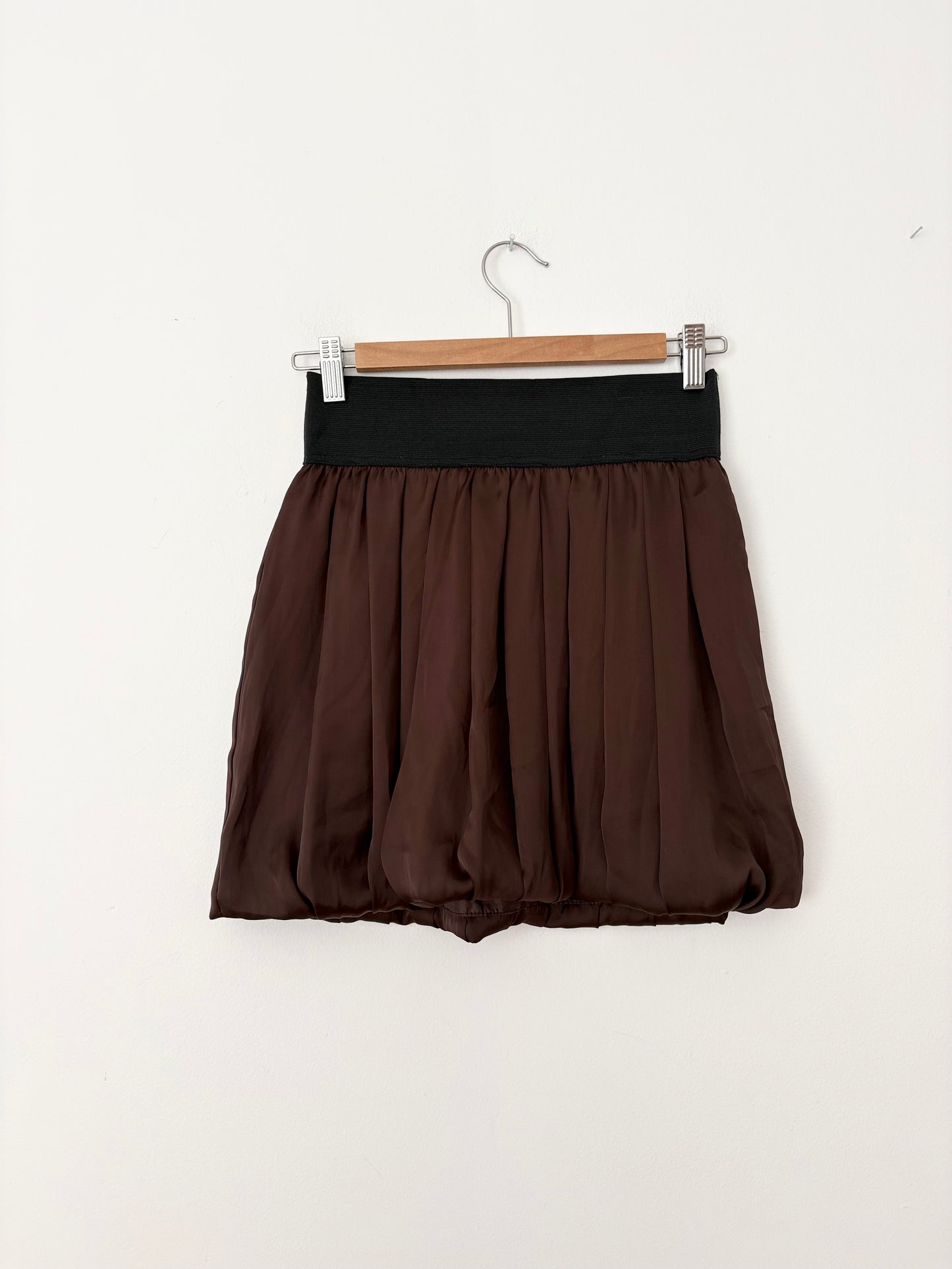 Vintage bedo satin bubble mini skirt XS/S