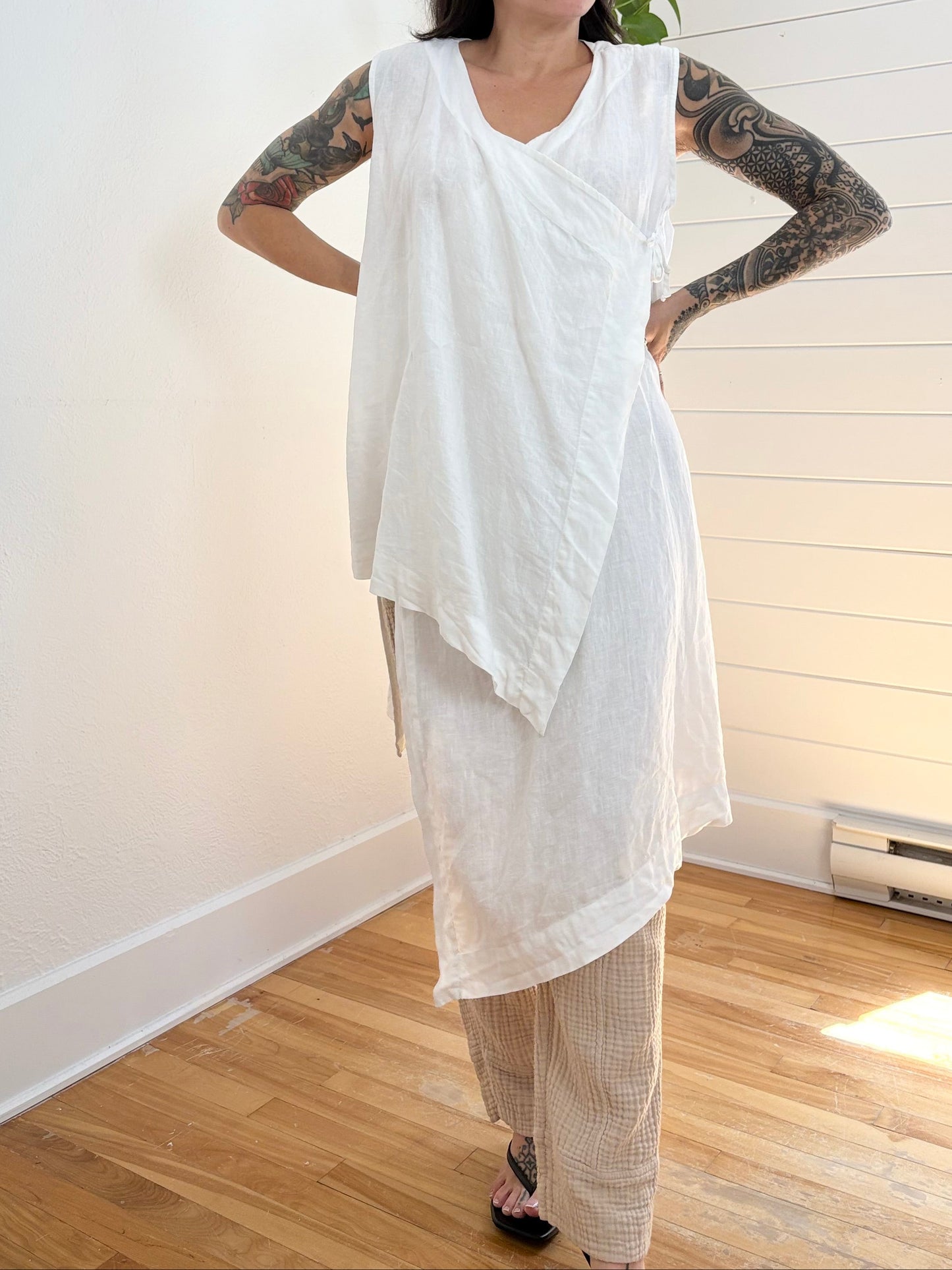 Bryn Walker linen Zen vest S-L