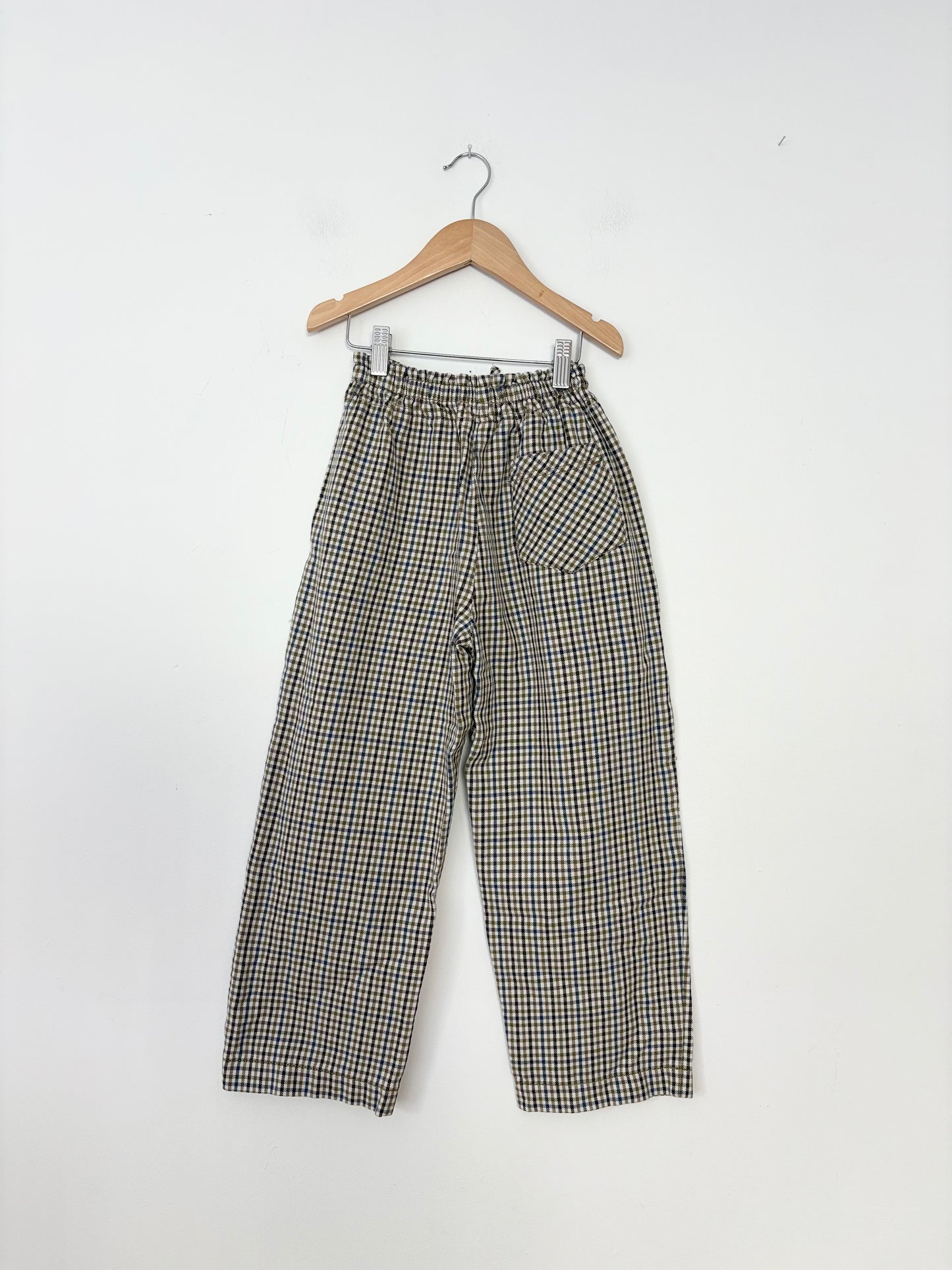 Pantalon large à carreaux Zara, taille 10 ans