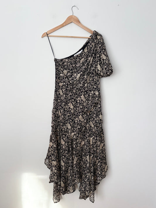 ASTR The label Santorini robe midi à volants S/M