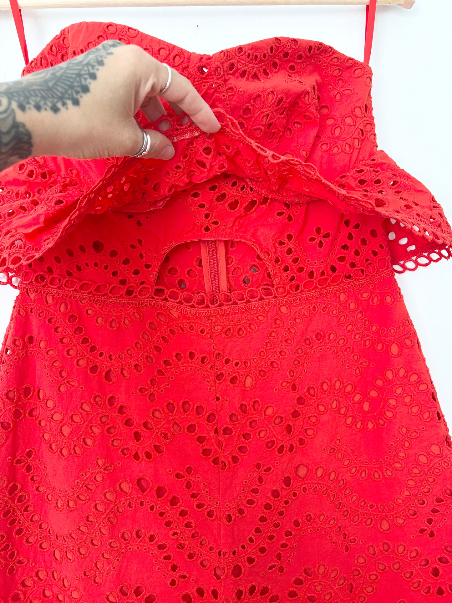 Combinaison bustier à œillets Topshop S/M