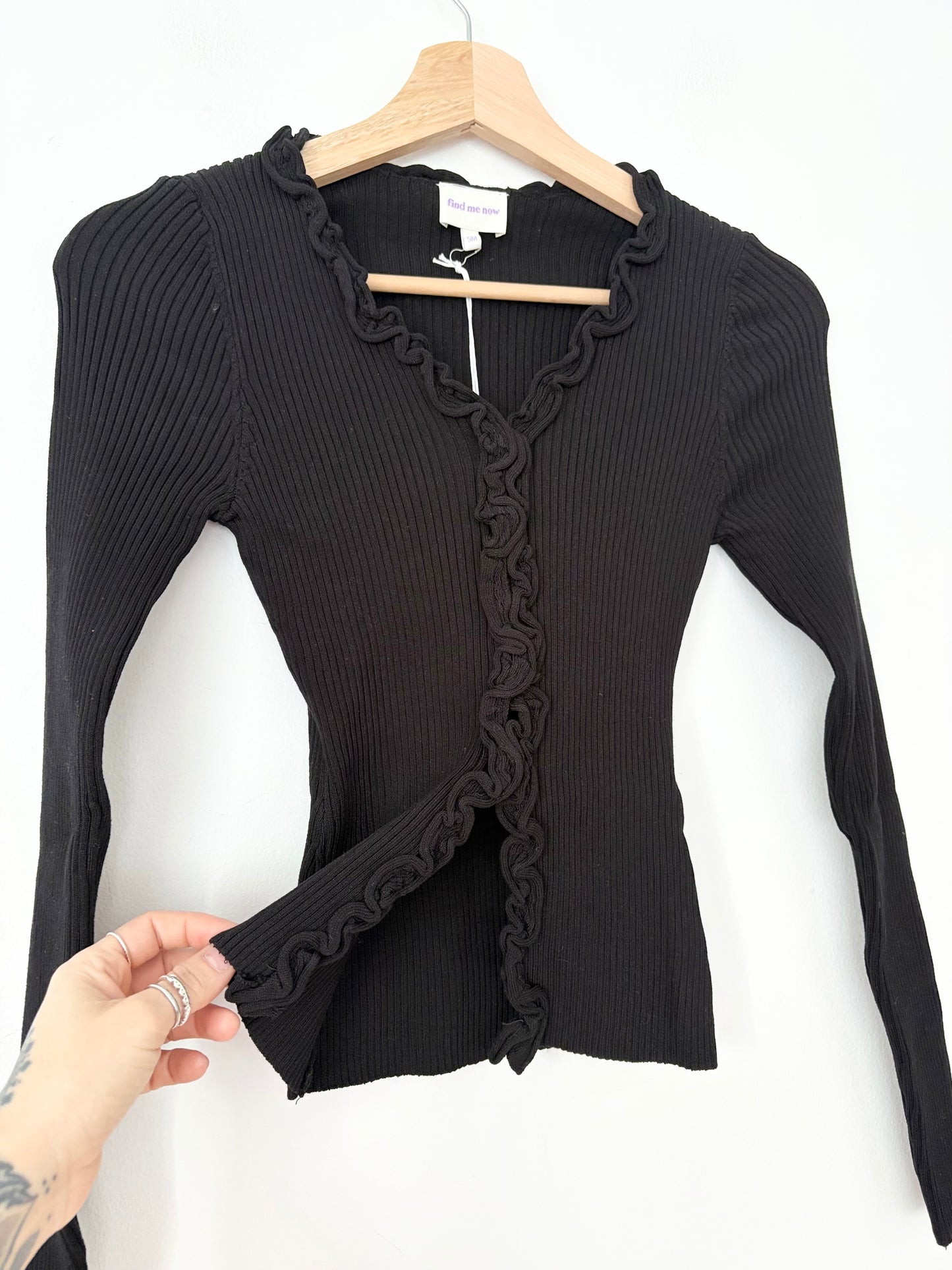 Cardigan en maille à volants Charlie Find me now taille S/M