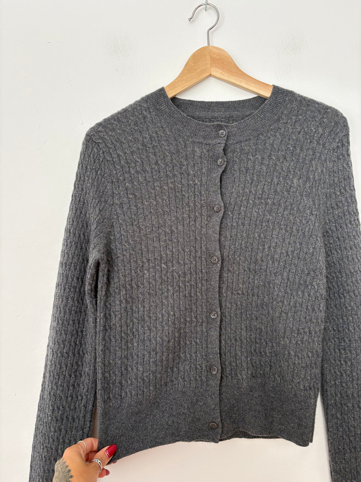 SAMSOE SAMSOE cable knit cardigan XS