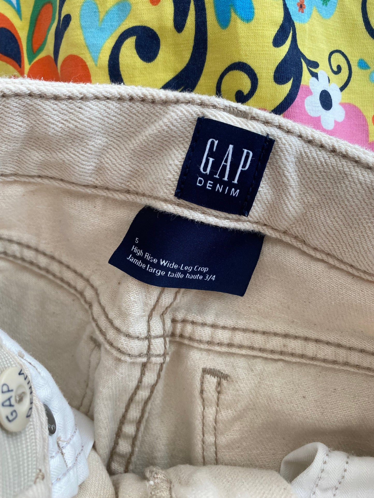 Jean large crème Gap 5T