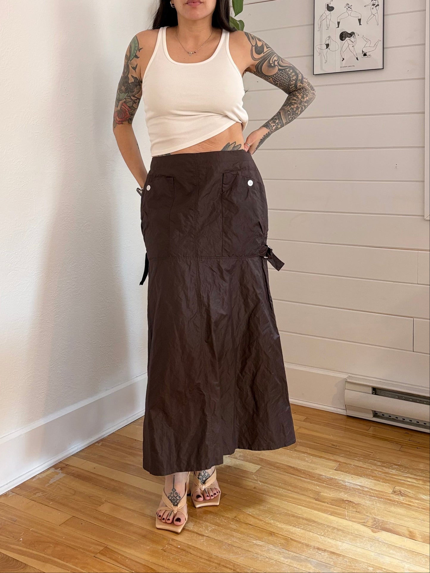 Madewell Drapey rib crop tank Medium