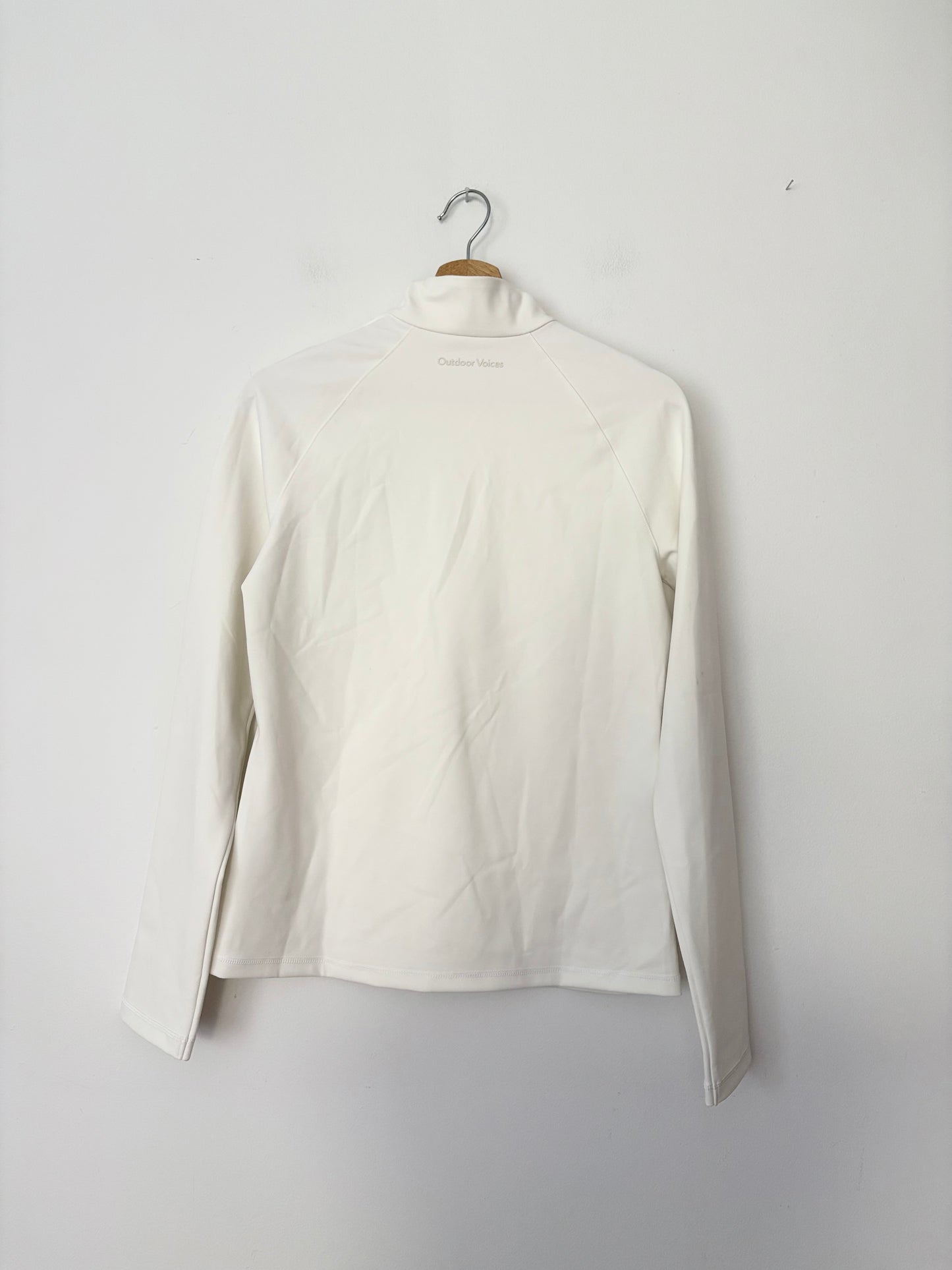 Outdoor Voices frostknit quarterzip pullover Medium