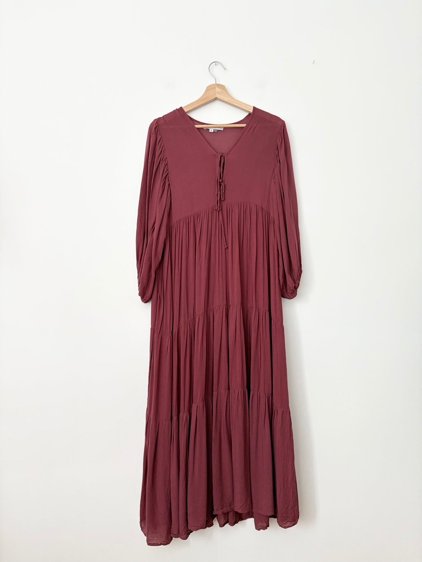 Young, Fabulous & Broke dawn tiered maxi dress Small