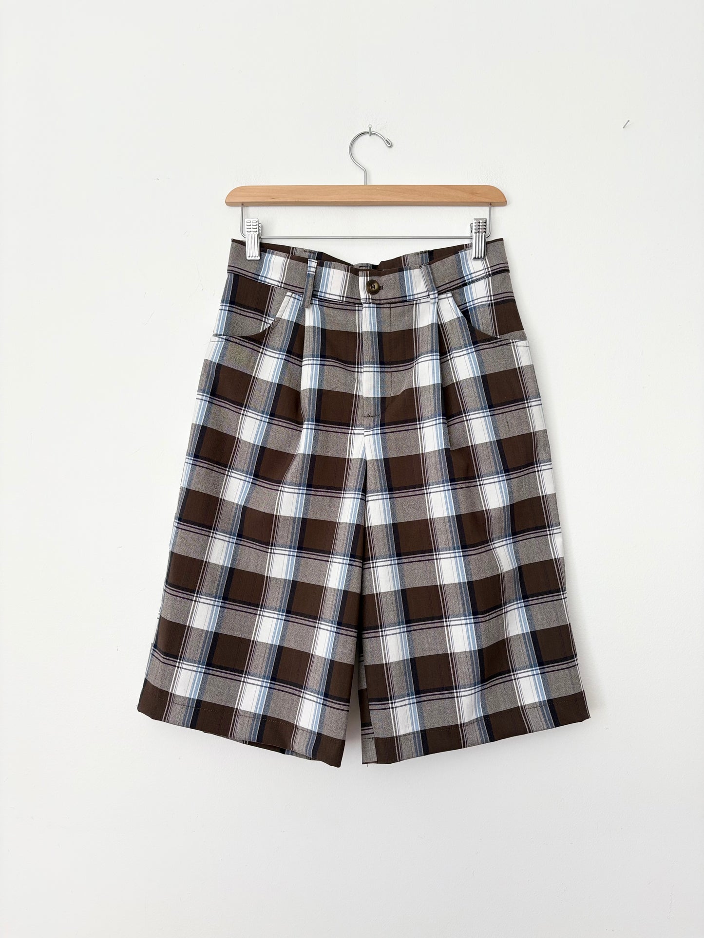 Jorts longs à carreaux Urban Renewal Petite taille