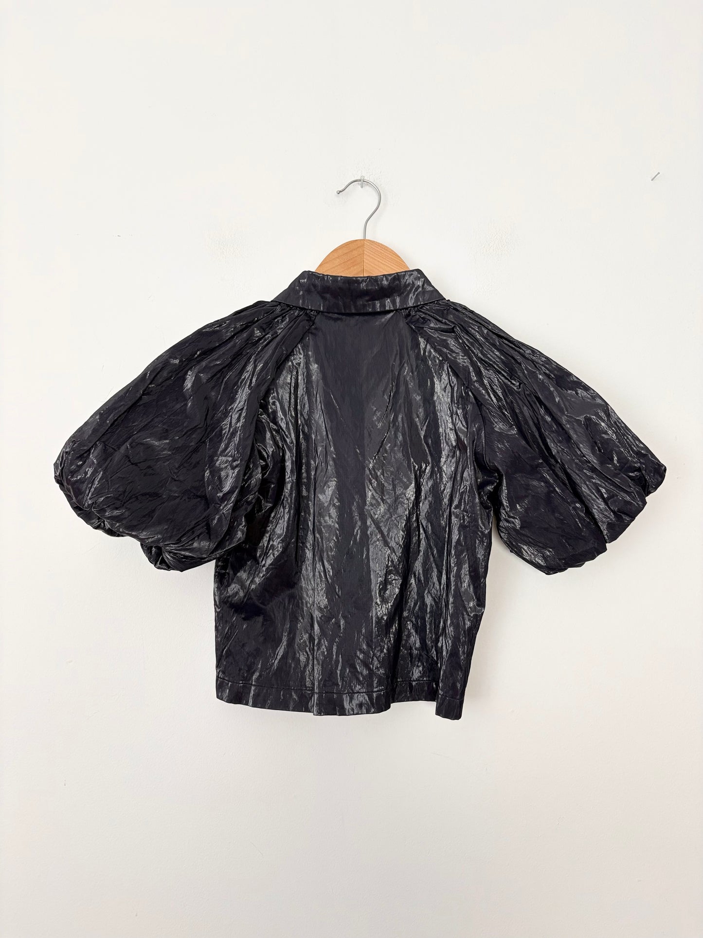 Caronline Bonsmans CRLNBSMNS coated puff sleeve top 6Y