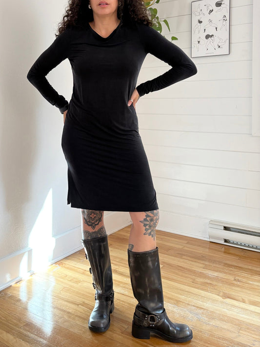 Babaton long sleeve cupro dress Small