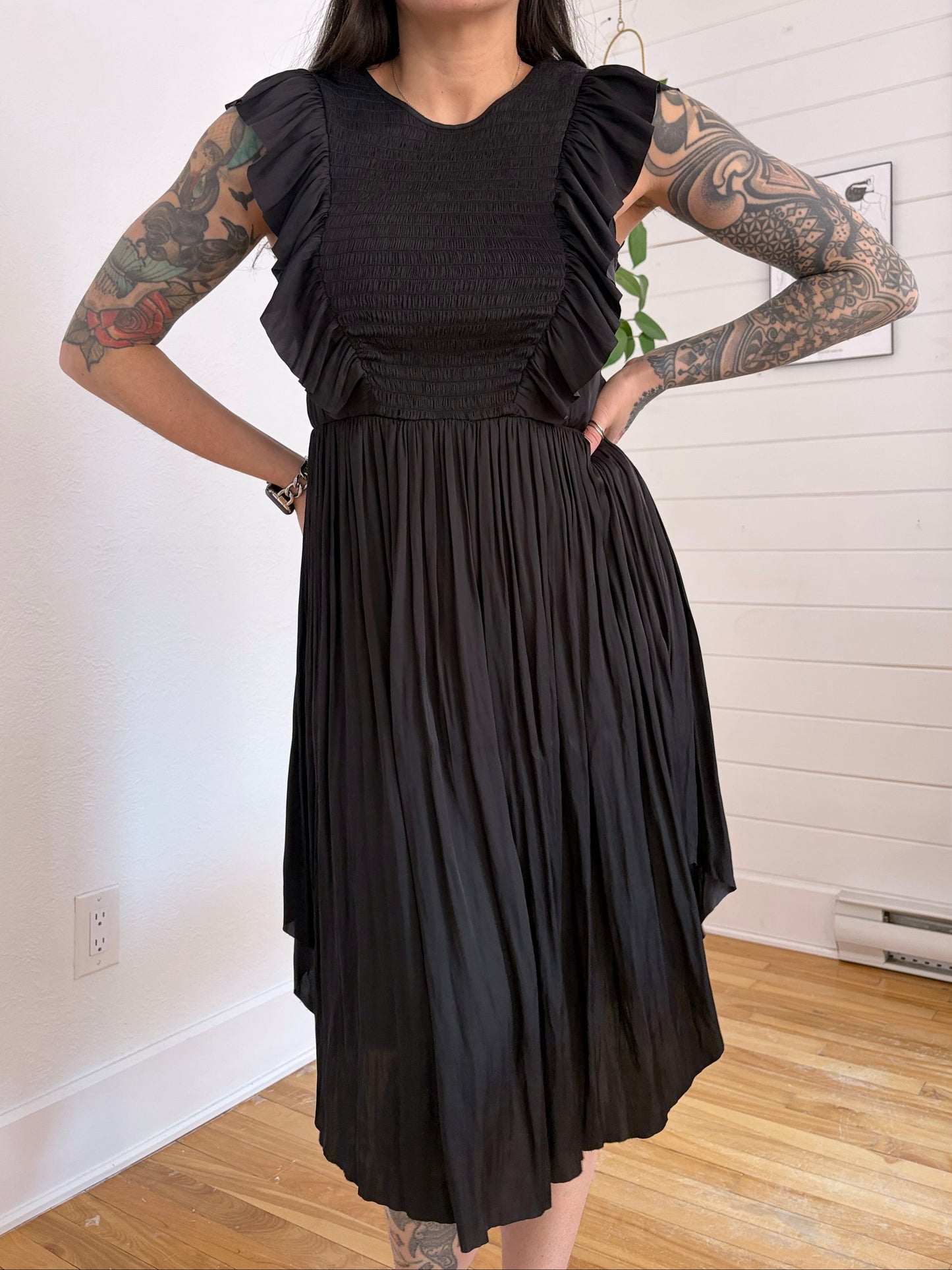 Ulla Johnson  pleated midi dress Small