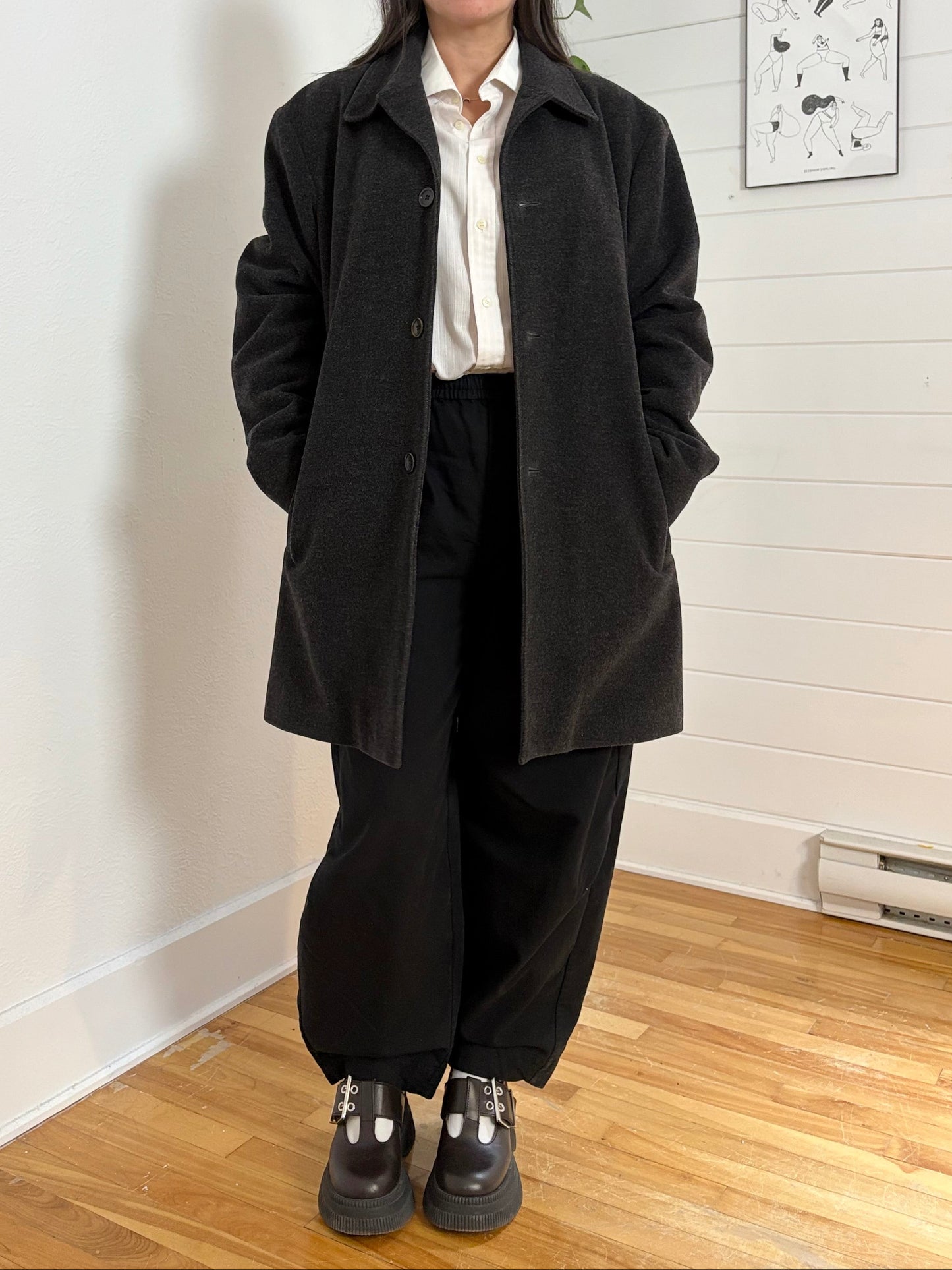 Manteau en laine et cachemire Banana Republic, tailles M à XL