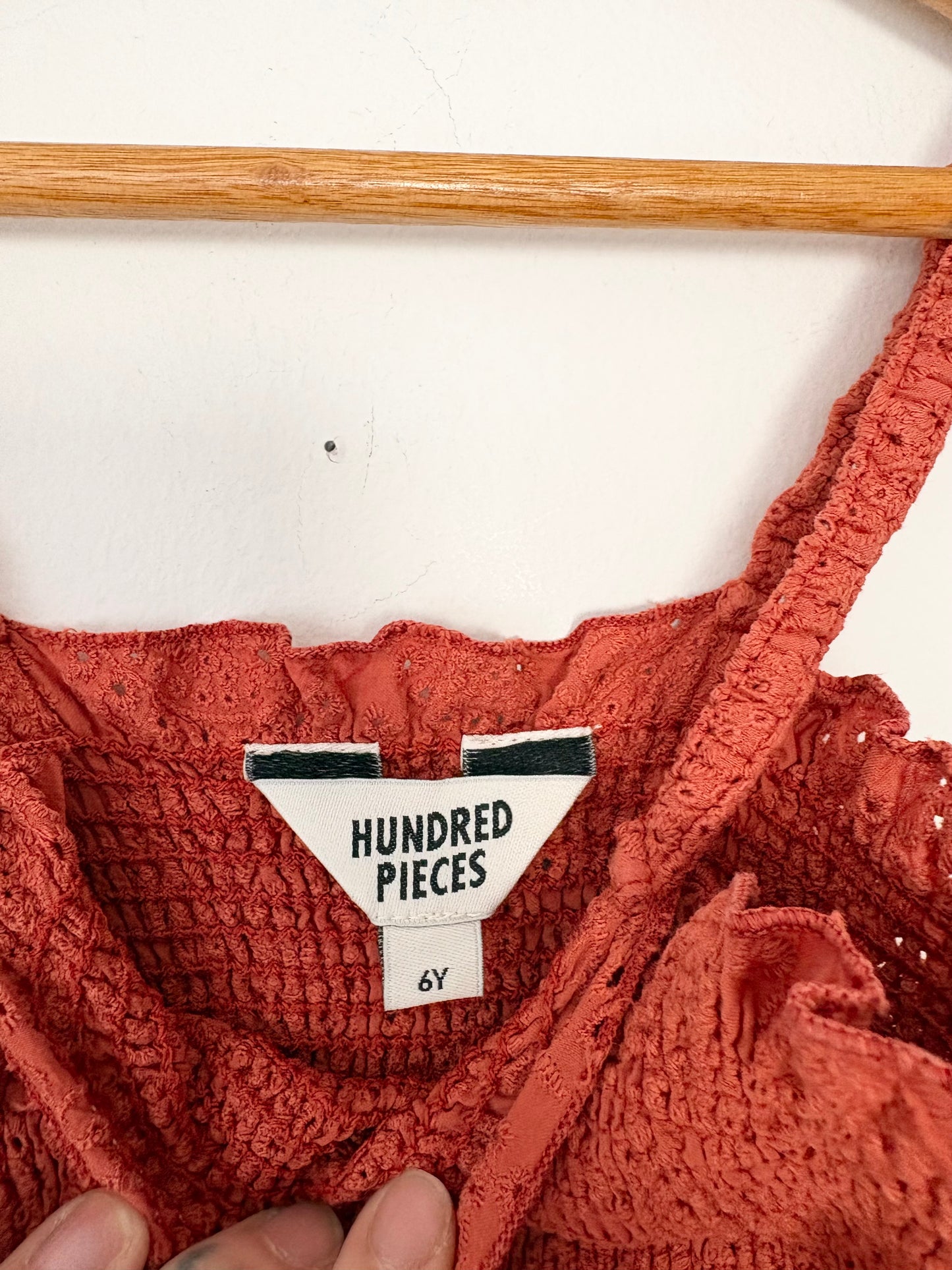 Hundred pieces eyelet jumpsuit 6Y