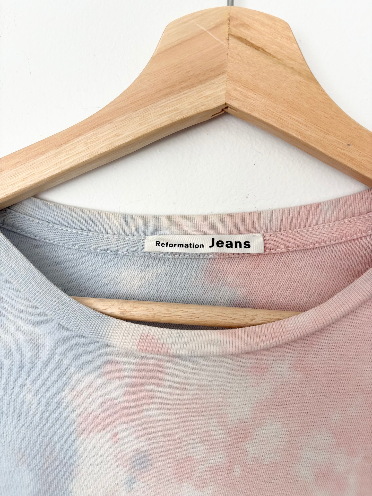 Reformation jeans Eddie tie dye long sleeve tee XS/S