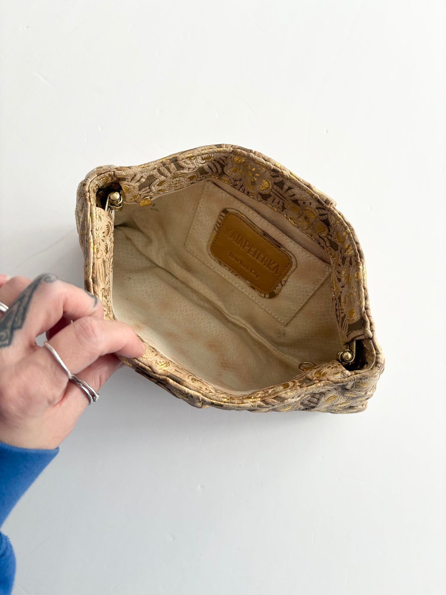 Pochette en cuir vintage