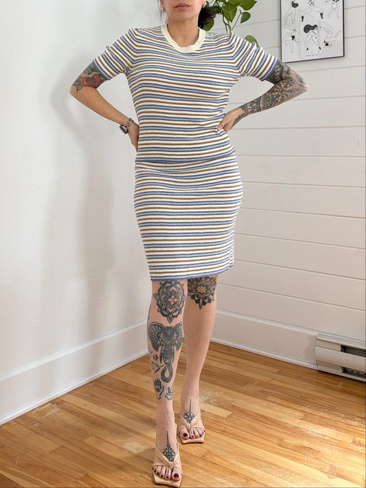 Rebecca Taylor stripe bouclé midi skirt set S/M