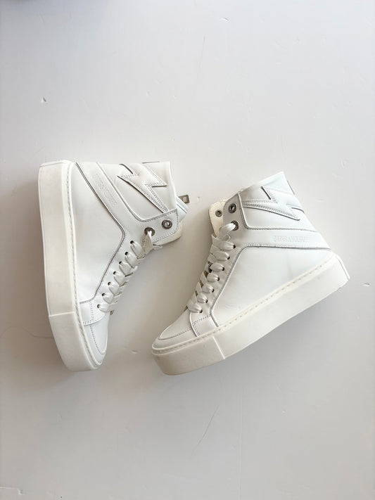 Zadig & Voltaire high flash chunky smooth calfs sneakers US6
