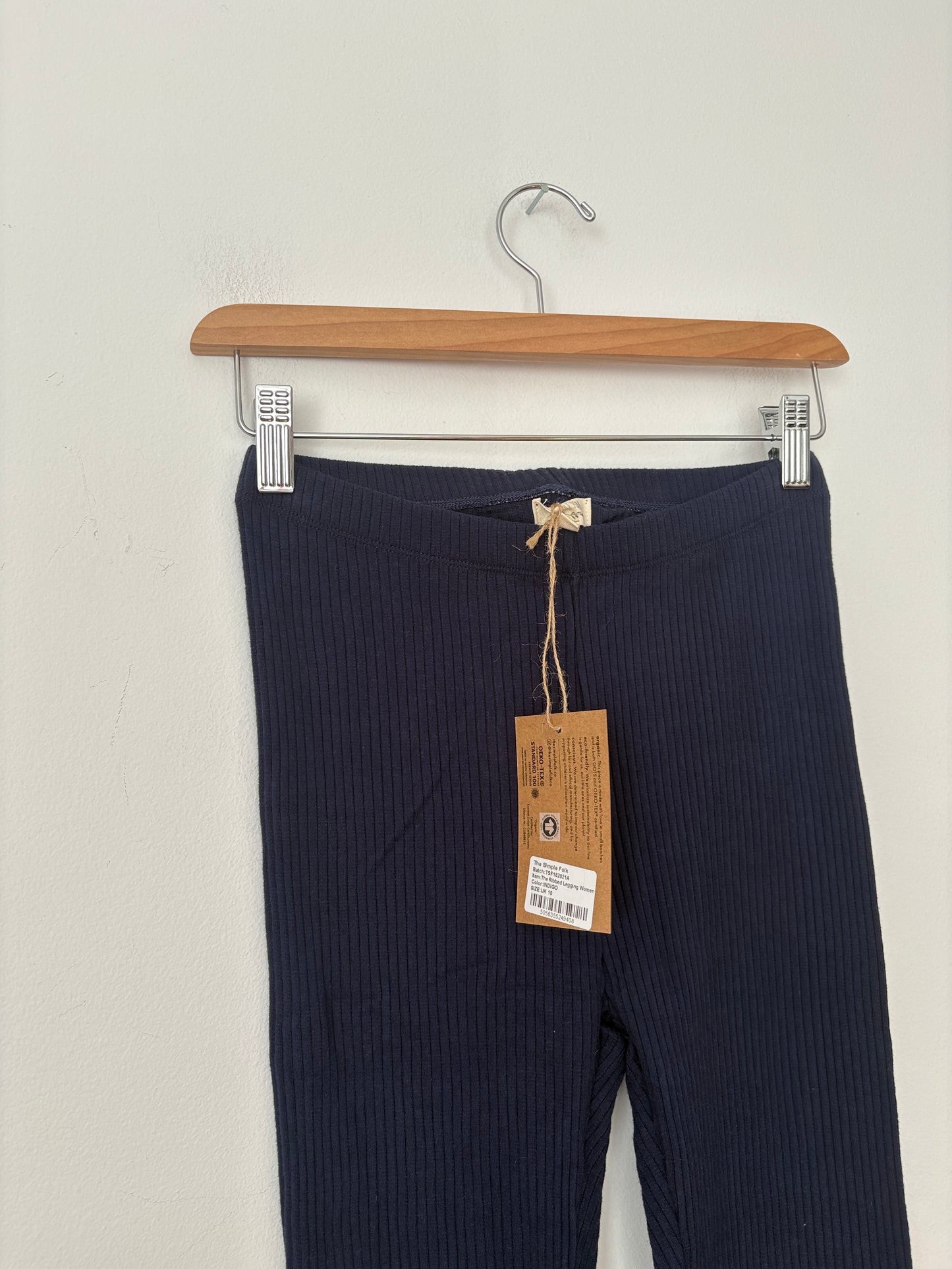 The simple folk ribbed legging in indigo *Multiple sizes*