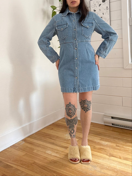 Robe patineuse en jean Nanushka Vilma, taille M