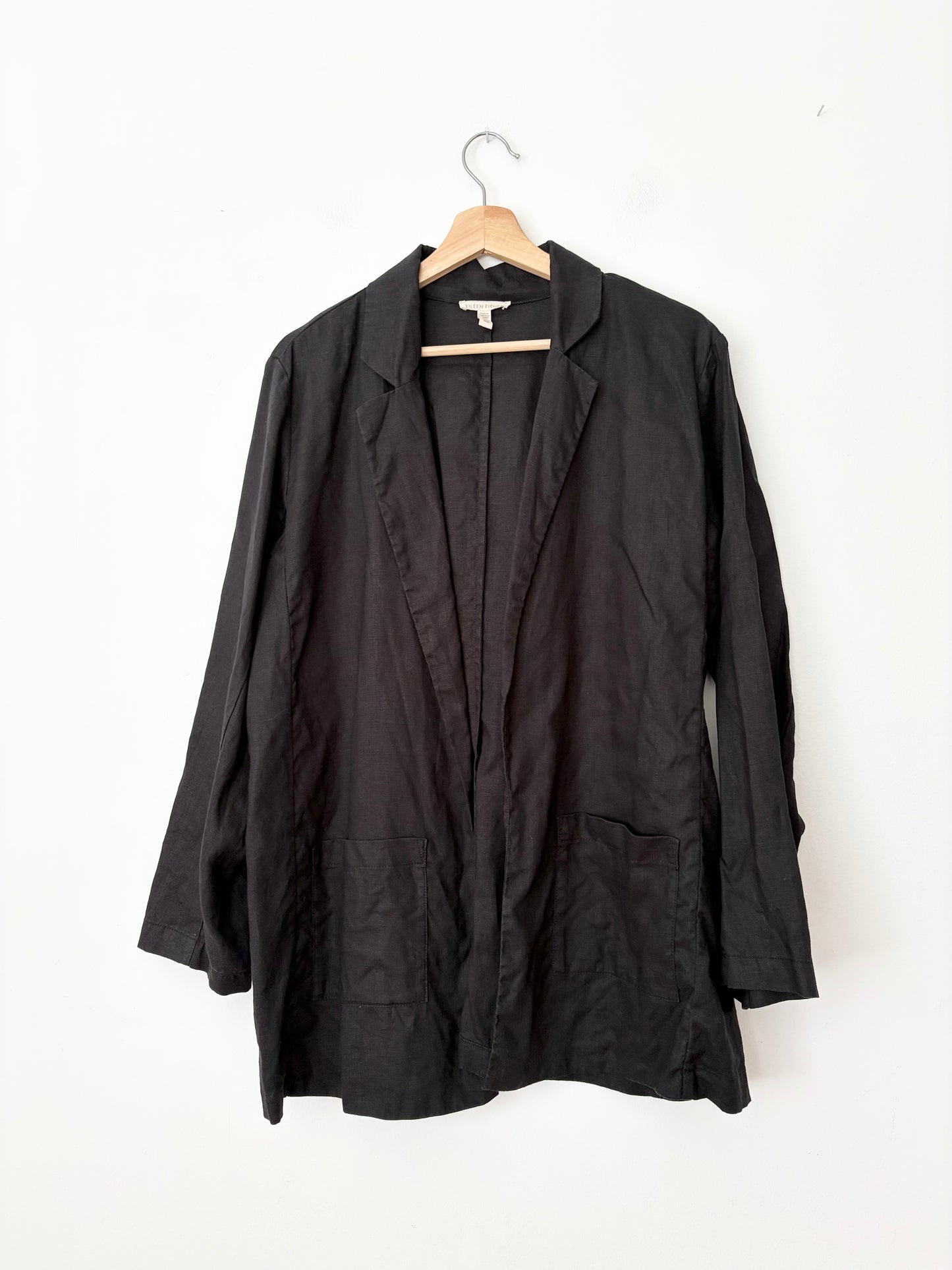 Blazer long en lin biologique Eileen Fisher, taille M