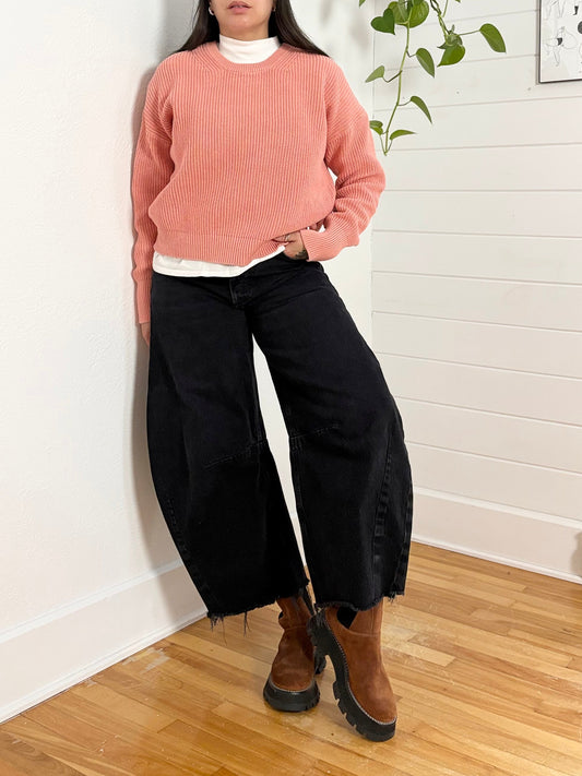 Pull rose en maille JJXX, taille M/L