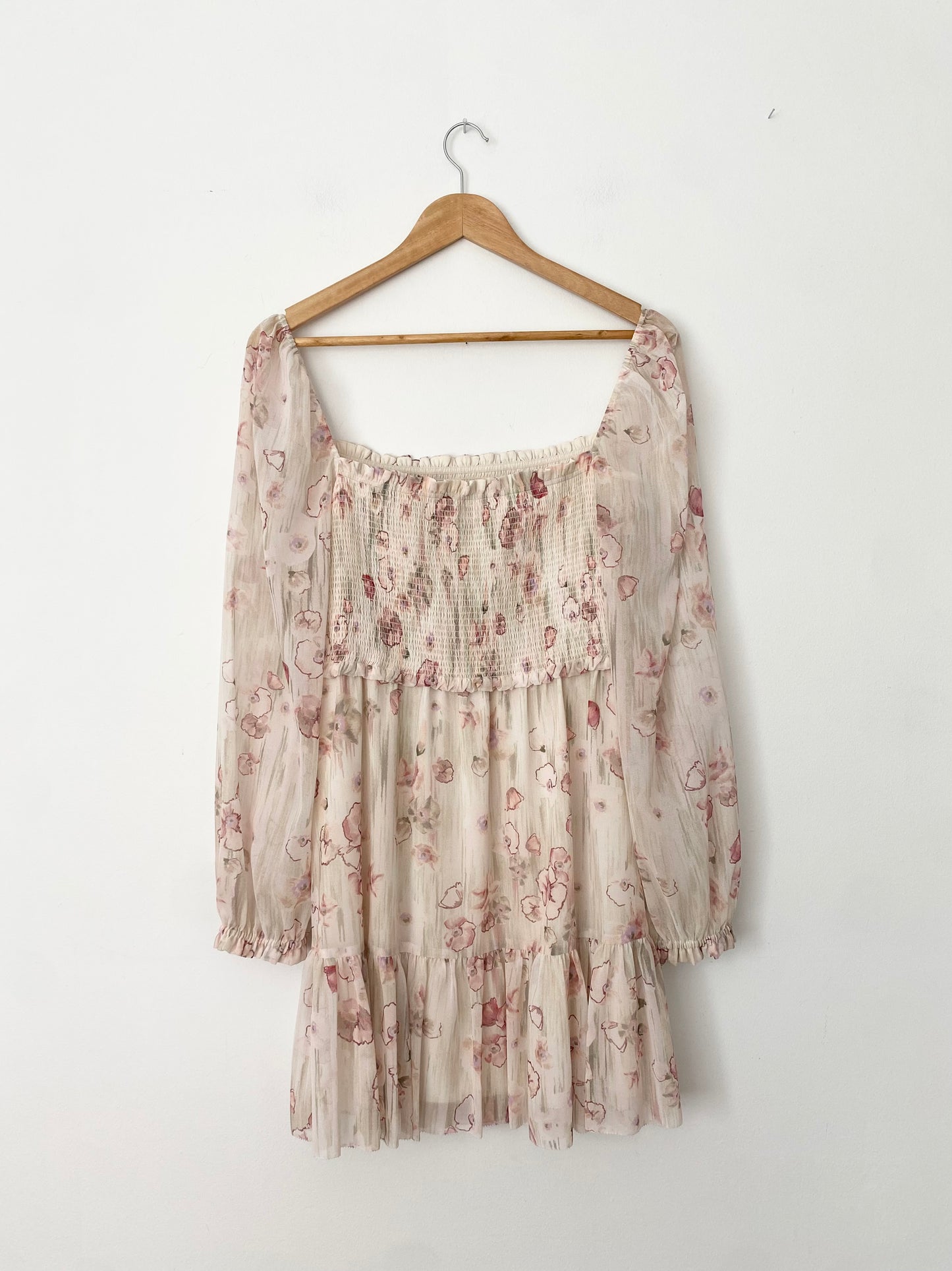 Robe fleurie à smocks Wilfred M/L