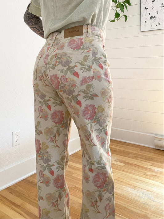 The kooples floral boyfriend jeans W31/32