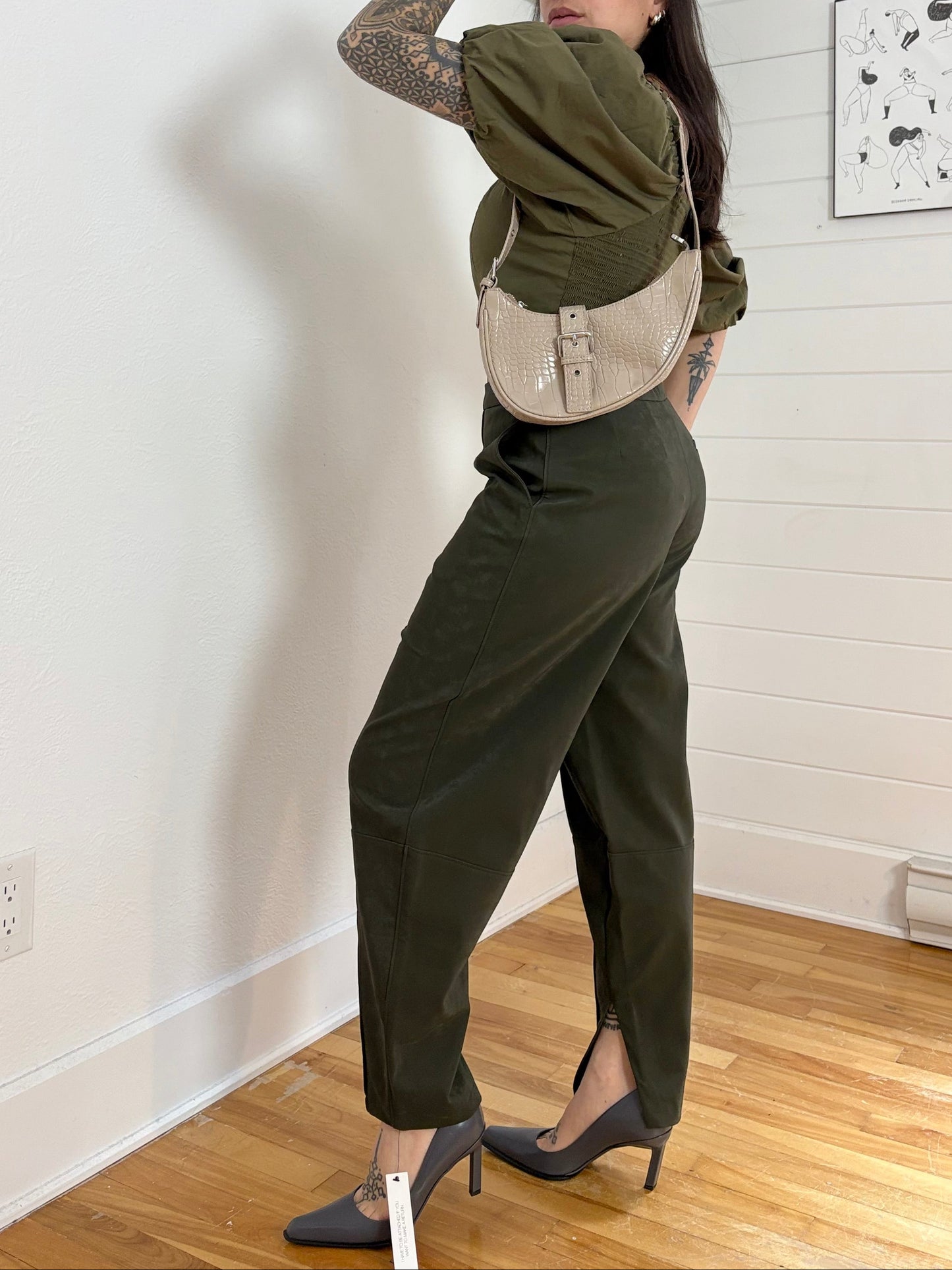 8 other reasons crescent buckle bag in croc