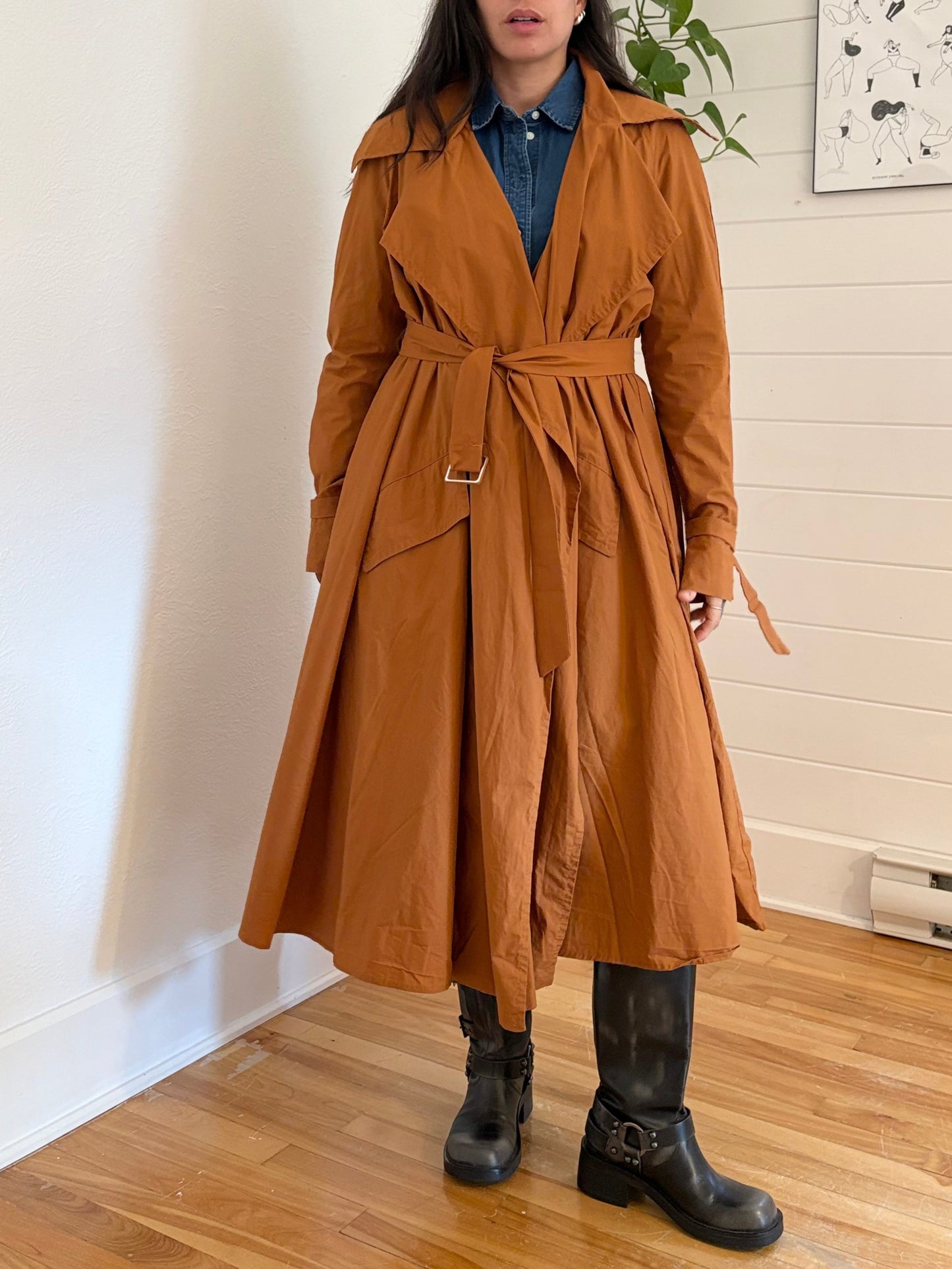 Imperial belted trench coat M/L