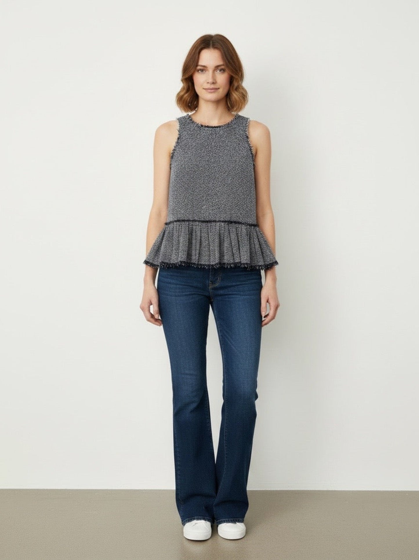 Haut sans manches en tweed Rebecca Taylor XS/S