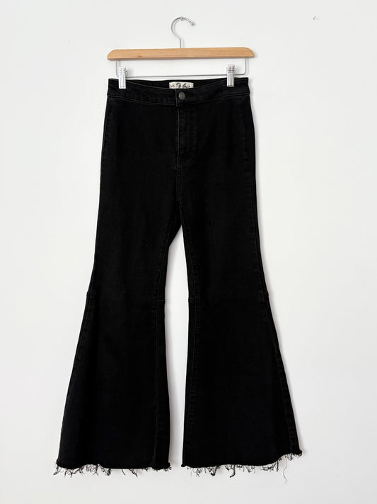 Pantalon évasé noir Youthquake de Free People, taille W26
