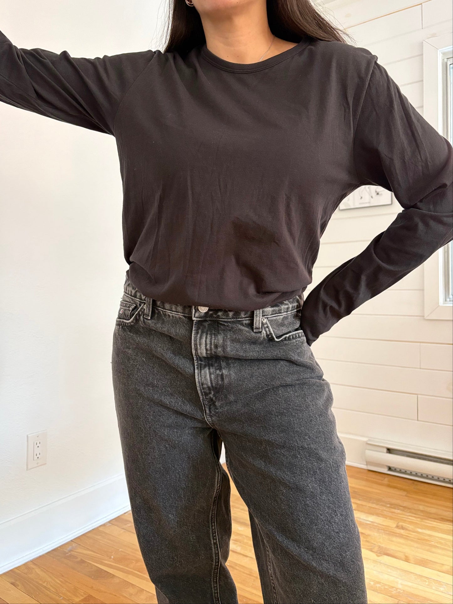 T-shirt classique à manches longues Rag & Bone, taille L