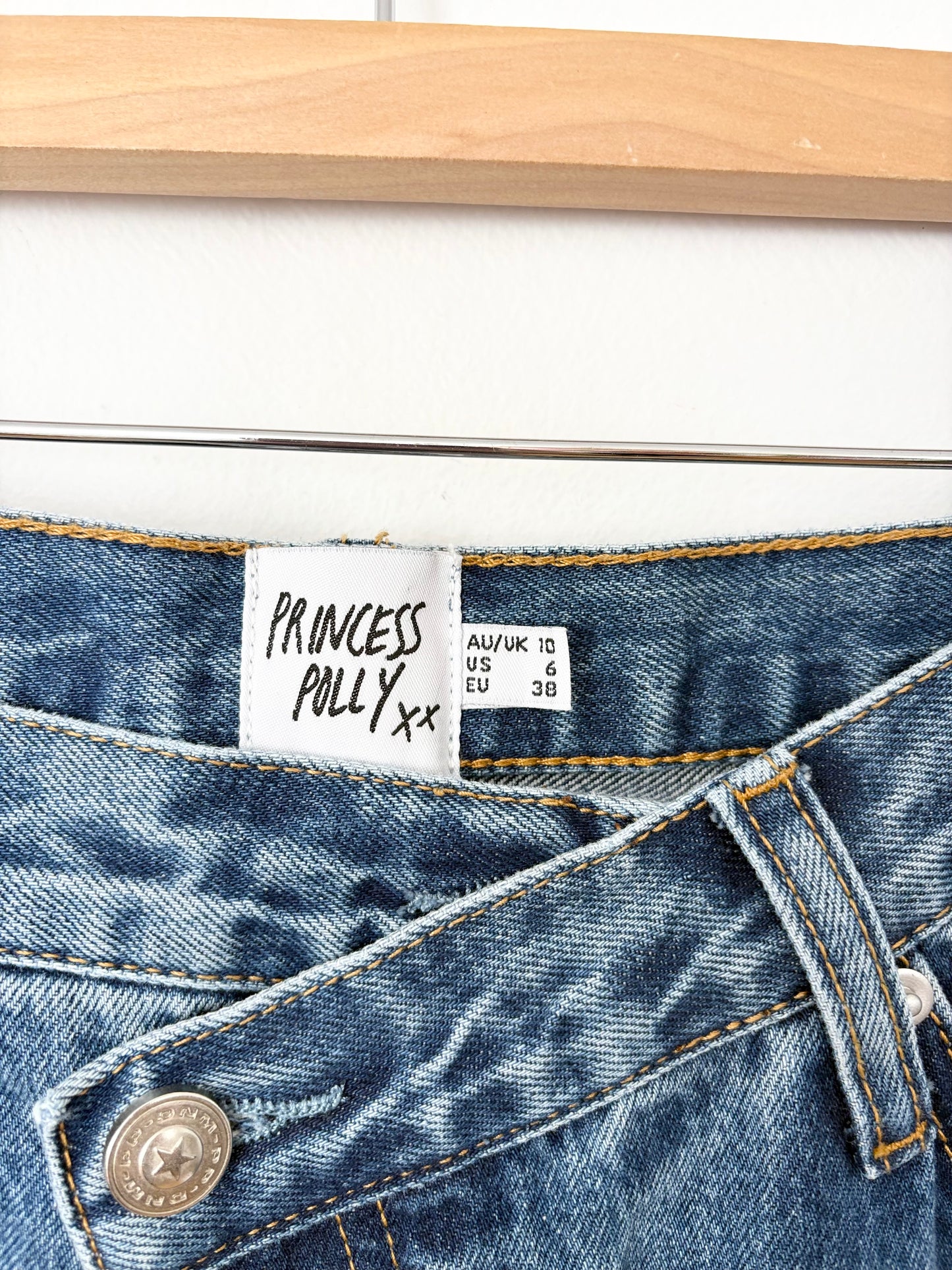 Princess Polly Holly asymmetric jeans W28