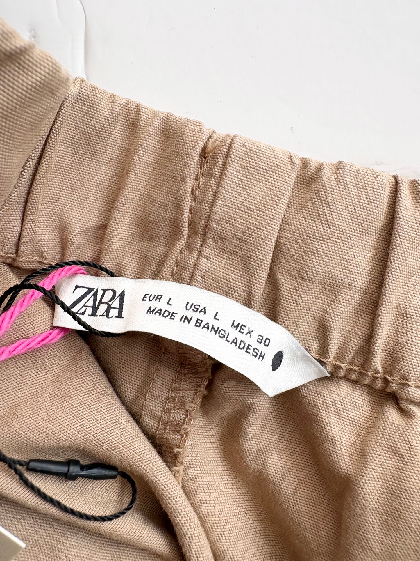 Zara cotton barrel trousers Large