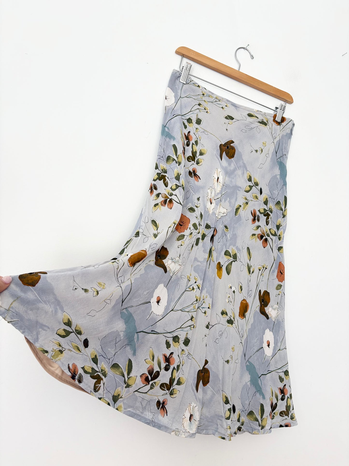 Jupe midi fluide fleurie vintage Taille M