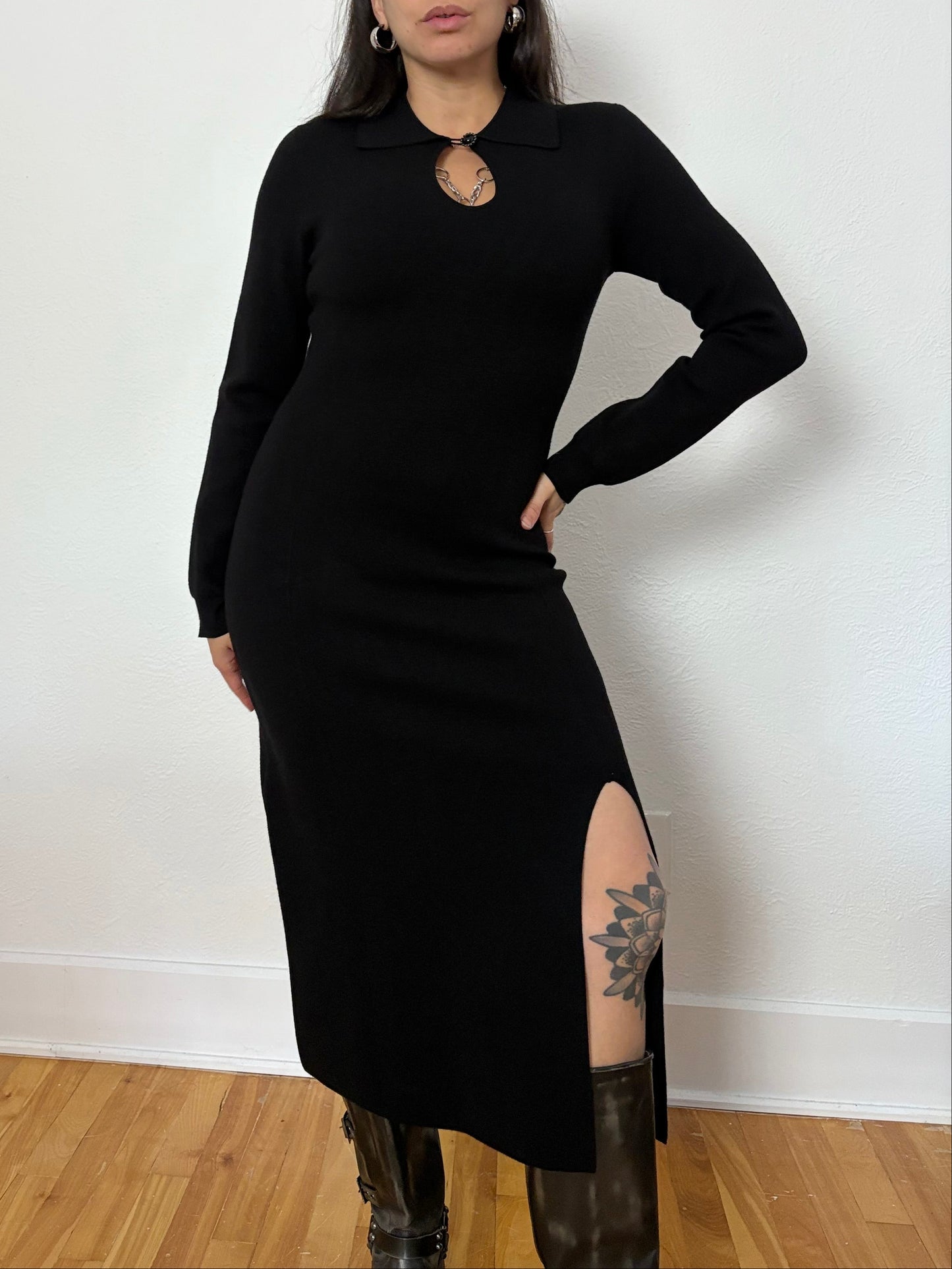 The kooples knitted midi dress Medium