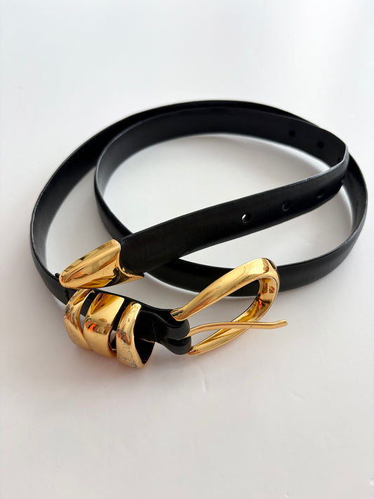 Ceinture Madewell à triple passant métallique, taille Large