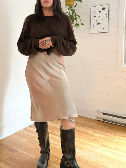 Babaton slip midi skirt Medium